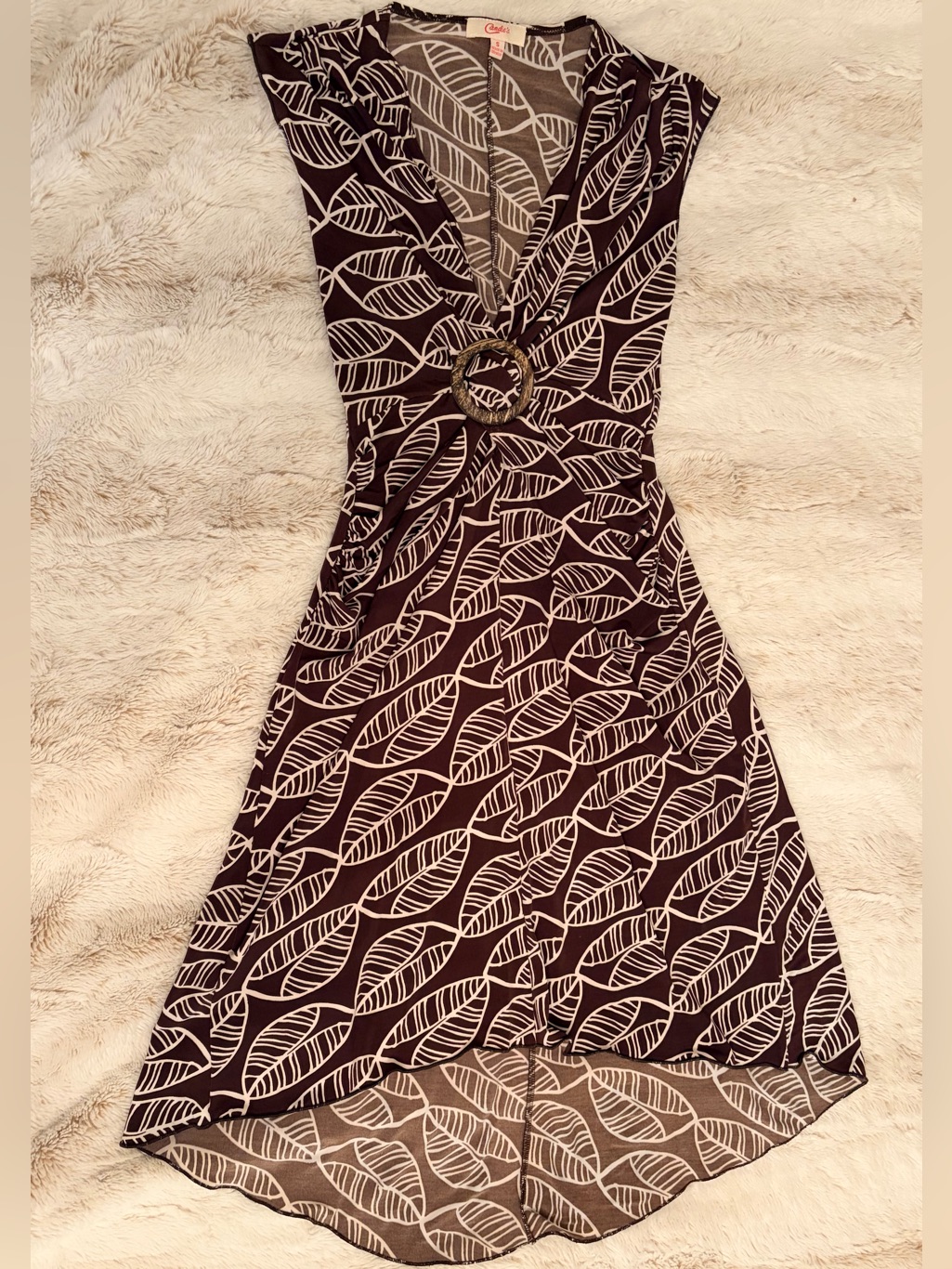 Y2k Candie's Fairycore Midi Dress Snatched Waist Grunge It Girl Stretchy